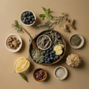 adaptogens and Ingredients including Vitamin C and Zinc